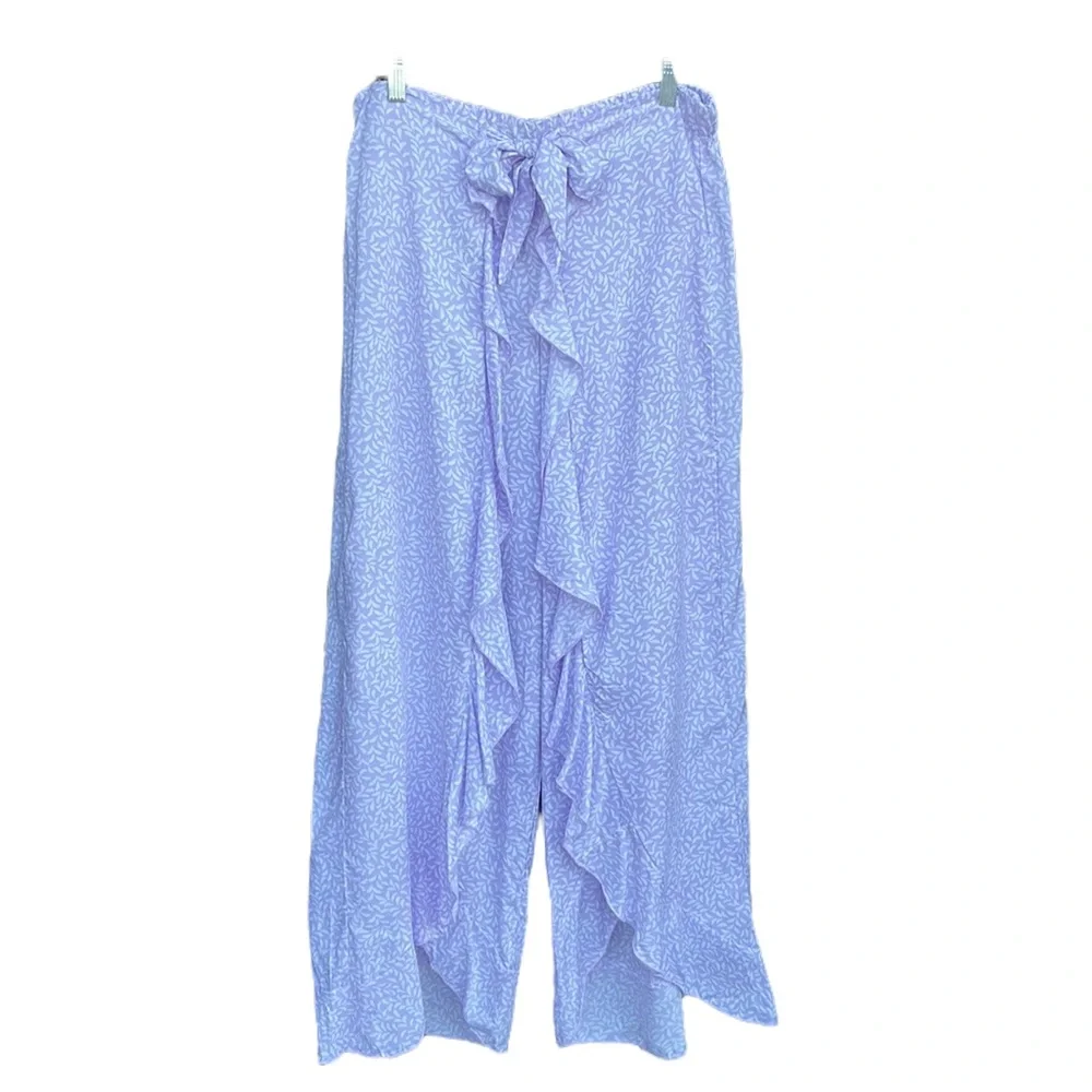 Kiwi & Punch flowy pants lavender tie waist - Picture 10 of 14
